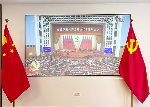 万桥党支部组织党员律师集中收看庆祝中国共产党成立105周年大会